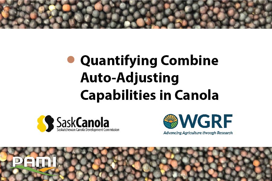 Quantifying Combine Auto Adjusting Capabilities in Canola